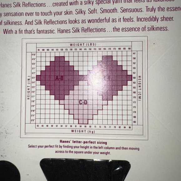 Vintage 90s Hanes Silk Reflections Size CD Style 715 - Picture 3 of 5